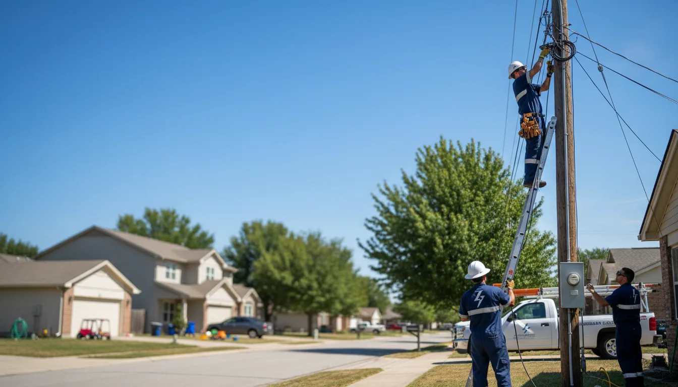Residential electrician providing installation services in Handley, WV